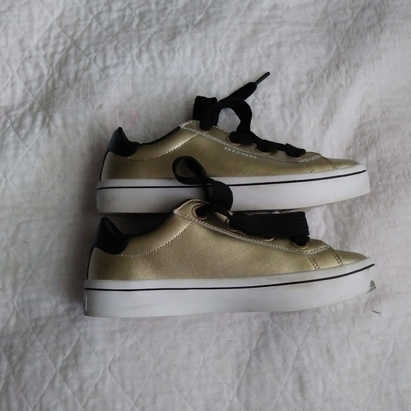 Women's Skechers Sneakers Gold High Street - Picture 3 of 6